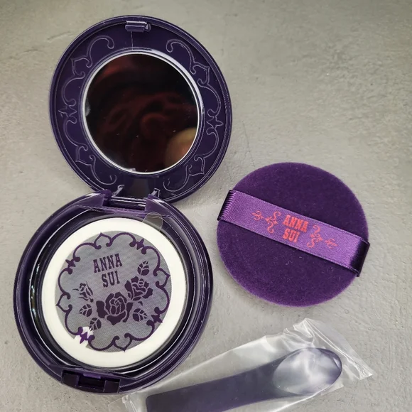 💸SOLD💰_🛑_💜ANNA SUI LUXURY FACE POWDER CASE MOP [BNIB]💜 - Picture 3 of 15